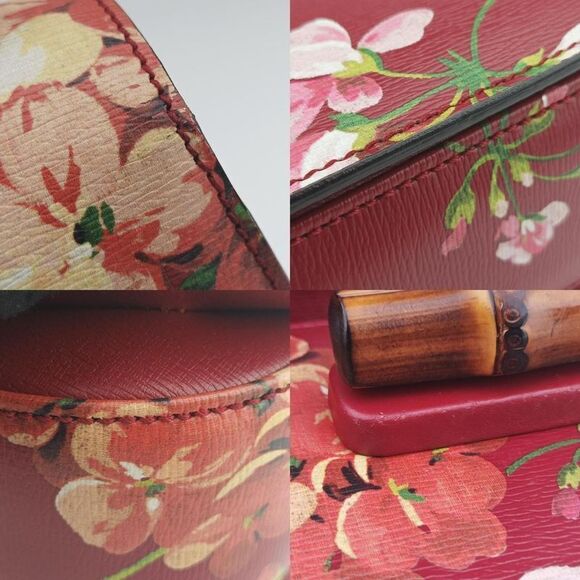Gucci Bamboo Red And Multicolor Leather 409398 B019491568 - Picture 10 of 10